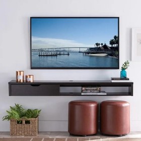 تصویر میز تلویزیون و شلف باکس دیواری ، مدل کایا 135 