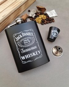 تصویر هیپفلاسک استیل مدل تک شات 