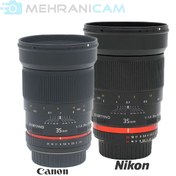تصویر لنز Samyang 35mm f1.4 برای نیکون دست دوم 