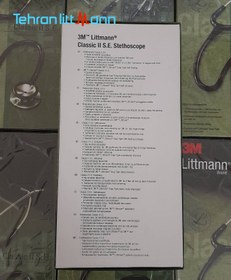 تصویر گوشی پزشکی لیتمن کلاسیک ۲ SE مشکی ۲۲۰۱ Litman Classic 2 SE black stethoscope 2201