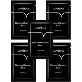 تصویر پک 5 عددی ماسک بینی مدل Ni لنبنا Lanbena Blackhead Rimover Mask 5Pcs