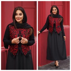 تصویر ست جلیقه و دامن زنانه یلدایی مدل نارگل سایز ۳۸ تا ۴۶ 