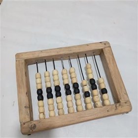 تصویر چرتکه چوبی قدیمی 