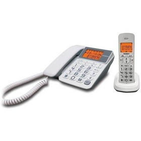 تصویر گوشی تلفن بی سیم یونیدن مدل AT4503 Uniden AT4503 Combo Corded & Cordless Phone