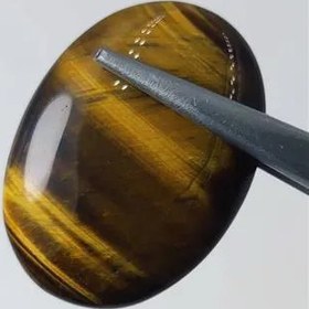 تصویر نگین سنگ چشم ببر یا tigers eye معدنی 