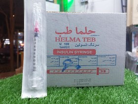 تصویر سرنگ انسولین حلما لوئر اسلیپ یک میلی لیتر - 2 HELMA TEB INSULIN SYRINGE LUER SLIP 1ML