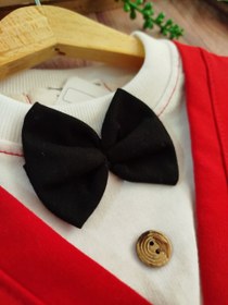 تصویر بلوز یلدایی یقه پاپیون 