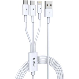 تصویر کابل ۳ در ۱ دیویا مدل Smart Series 3 In 1 Charging Cable (Micro, Type-C Lightning) 