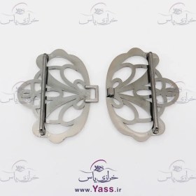 تصویر سگک جفتی گل دودی بزرگ 