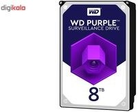 تصویر هارددیسک اینترنال وسترن دیجیتال مدل Purple WD84PURZ ظرفیت 8 ترابایت Western Digital Purple WD84PURZ Internal Hard Disk 8TB