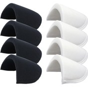 تصویر اپل لباس مشکی و سفید در 3 سایز مختلف (1جفتی) - سفید سایز2 