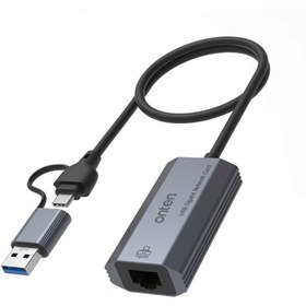 تصویر تبدیل USB 3.0 و USB-C به Lan اونتن مدل UE101 