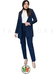 تصویر مانتو شلوار کتی اداری | مدل آنیسا | فیونا | کد 1099 