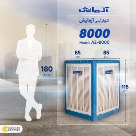 تصویر کولر آبی آزمایش 8000 