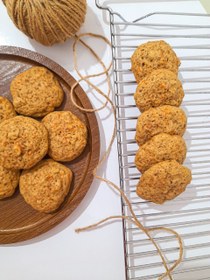 تصویر کوکی هویج و گردو بسته 1کیلویی carrot walnut cookie