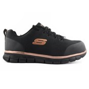 تصویر کفش ایمنی اسکچرز مدل فلکس سول ضد لغزش Skechers Flex Sole Steel Toe Lace-Up Oil & Slip Resistant Work Shoes 