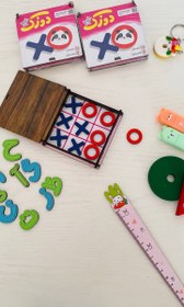 تصویر بازی فکری دوز چوبی 