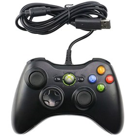 تصویر دسته بازی مایکروسافت ایکس باکس 360 سیم‌دار Microsoft gamepad Xbox 360 Wired Controller