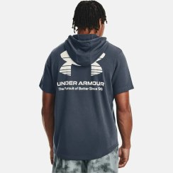 تصویر UA RIVAL TERRY NOV SS – تی شرت چاپی رنگ خاکستری بارانی – آندر آرمور امریکا 