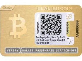 تصویر کیف پول سخت افزاری بلت گلد مدل Ballet Gold Plated Ballet Gold Plated Crypto Hardware Wallet