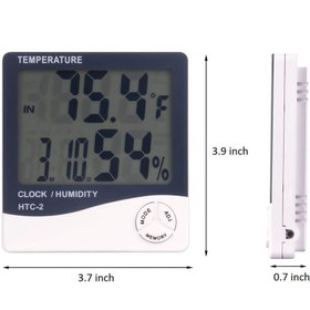 تصویر رطوبت سنج و دماسنج دیجیتال HTC-2 Digital hygrometer and thermometer HTC-2