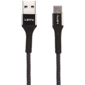 تصویر کابل تبدیل USB به لایتنینگ لیتو مدل LD-9 طول 1 متر - TYPE C LEITU LD-9