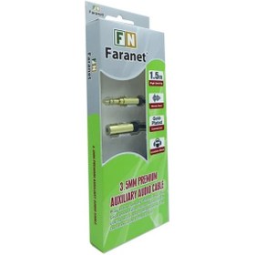 تصویر کابل افزایش طول 1.5 متری صدا استریو 3.5 میلی متر فرانت FN-ACF15 Faranet 3.5mm Stereo Plug To 3.5mm Extension Cable / FN-ACF15 - FN-ACF30 - FN-ACF50