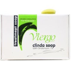 تصویر صابون ضد جوش ویرگو ۱۰۰ گرم Viergo Clinda Treatment Soap For Facial Acne 100gr