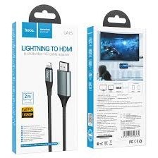 تصویر کابل لایتنینگ به اچ دی ام آی دو متری هوکو Hoco Cable Lightning to HDMI UA15 