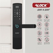 تصویر قفل اثر انگشتی دیجیتال آنلاین ALOCK مدل +S550 مشکی 