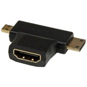 تصویر تبدیل Female HDMI به Male Mini-Micro HDMI برند enet رنگ سیاه 