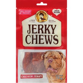 تصویر تشویقی سگ جرکی چیوز مدل Chicken Jerky وزن 70 گرم 