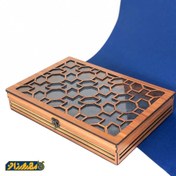 تصویر جعبه کادو چوبی مدل اسلیمی | C-1 
