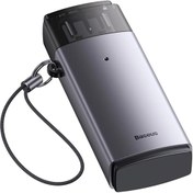 تصویر رم ریدر USB به اس دی کارت و میکرو اس دی بیسوس Baseus WKQX060013 USB-A to SD/TF 