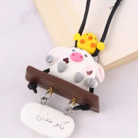 تصویر آویز ماشین طرح گاو منی 