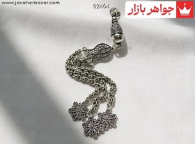 تصویر کرکوش نقره طرح گل کد 82464 