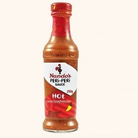 تصویر سس فلفل قرمز ناندوز گلوتن فری شيشه 250 گرم NANDOS مدل HOT Nandos Peri-Peri Sauce Hot 250gr‏