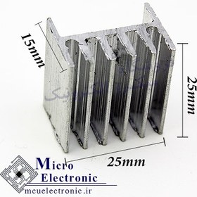 تصویر هیت سینک ترانزیستوری 2.5x2.5 