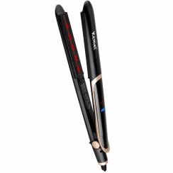 تصویر صاف‌کننده مو حرفه‌ای Km-2219 مشکی برند kemei Km-2219 Professional Hair Straightener Black