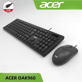 تصویر کیبورد و موس بی سیم ایسر مدل ACER OAK960 