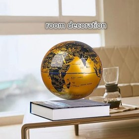 تصویر کره زمین معلق با پایه کتاب Hanging globe with book stand