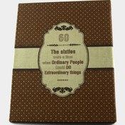 تصویر دفتر کلاسور ۱۰۰برگ خط‌دار طرح Vintage 60's 