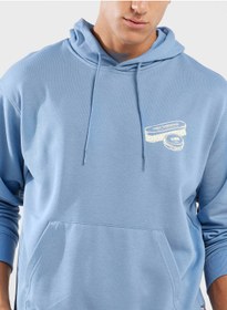 تصویر هودی شاین راحت از جنس فرانسوی ترری برند new balance French Terry Relaxed Shine Hoodie