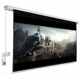 تصویر پرده نمایش برقی پروژکتور اسکوپ سایز 300x 300 سانتی متر Screen projectors Electric 300x 300CM