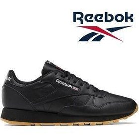 تصویر Reebok چرمی کلاسیک GY0954 پایه لاستیکی Unisex کفش روزانه سیاه Reebok Classic Leather Gy0954 Kauçuk Taban Unisex Günlük Ayakkabı Siyah