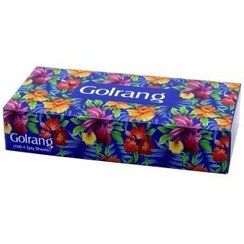 تصویر دستمال کاغذی جعبه ای 100 برگ دولا گلرنگ 