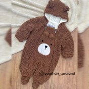 تصویر کاپشن سرهمی نوزاد تدی در 4 رنگ 