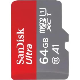 تصویر کارت حافظه MicroSDHC سن دیسک ۶۴ گیگابایت مدل Ultra A1 UHS-I 