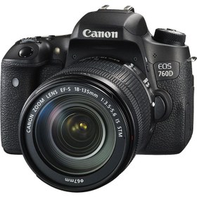 تصویر دوربین دیجیتال عکاسی کانن 760D با لنز STM 18-135 آکبند ا Canon EOS 760D 18-135 mm STM DSLR Camera Canon EOS 760D 18-135 mm STM DSLR Camera