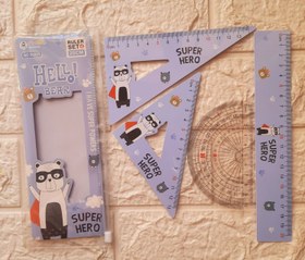 تصویر پک خط کش و گونیا و نقاله پاندا 